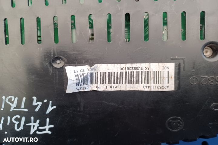 Ceasuri bord 5J0920810C Skoda Fabia 5J [2007 - 2010] Combi wagon 5-us - 4