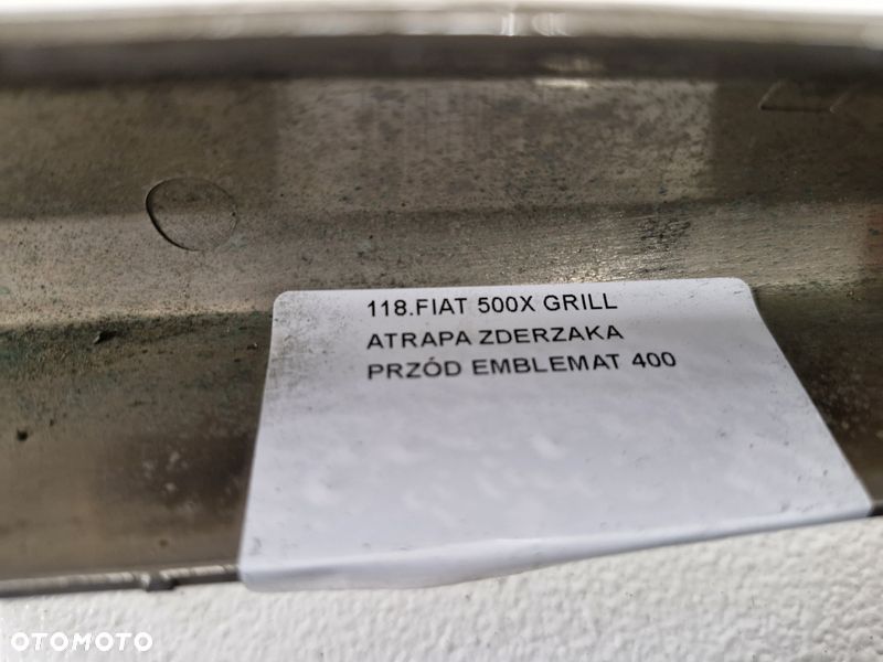 FIAT 500X 500 X GRILL ATRAPA ZDERZAKA PRZÓD PRZEDNIA EMBLEMAT LOGO - 9