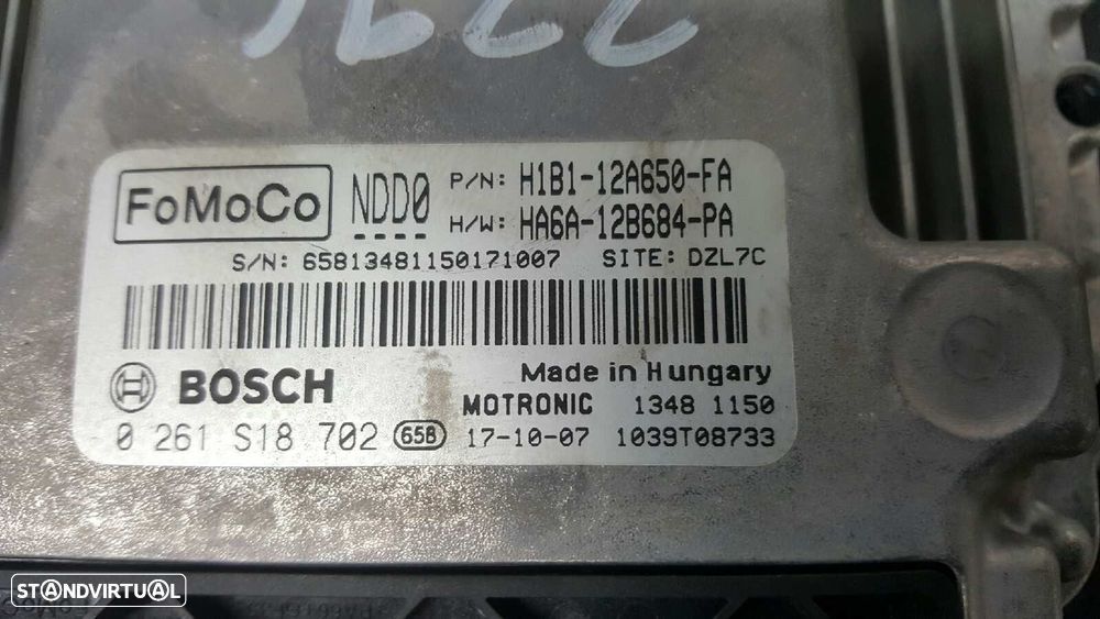 CENTRALINA DO MOTOR UCE FORD FIESTA (CE1) TITANIUM - 5