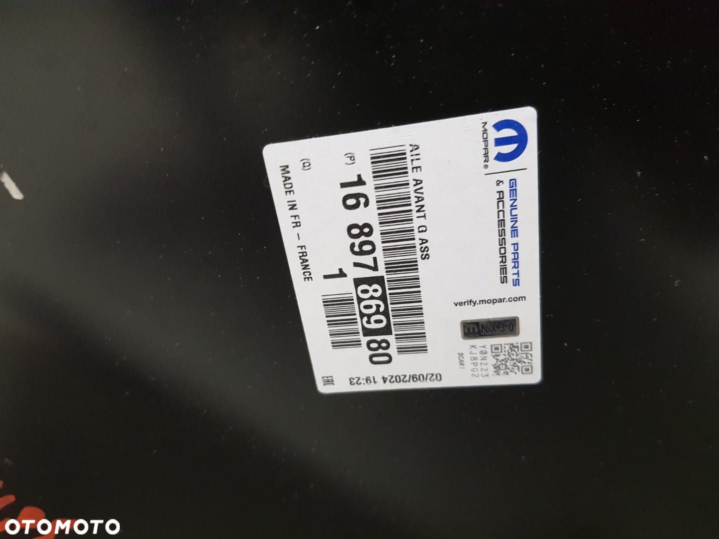 FABRYCZNIE NOWY ORYGINALNY BŁOTNIK LEWY LEWA FIAT 500L 12-22  16897869 - 6
