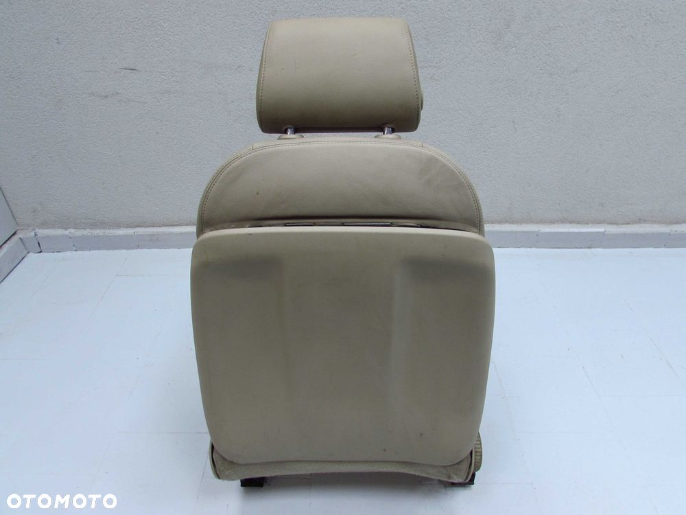 AUDI A6 C6 AVANT 04-11 FOTEL SIEDZENIE PRZOD PRAWY SKORA JASNA - 7