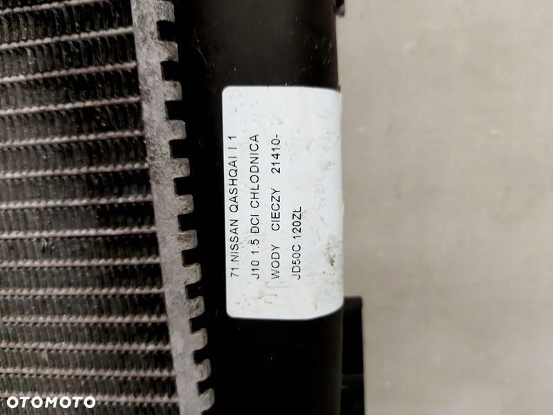 nissan qashqai 1 i j10 1.5 dci chłodnica cieczy wody 21410-jd50c - 4