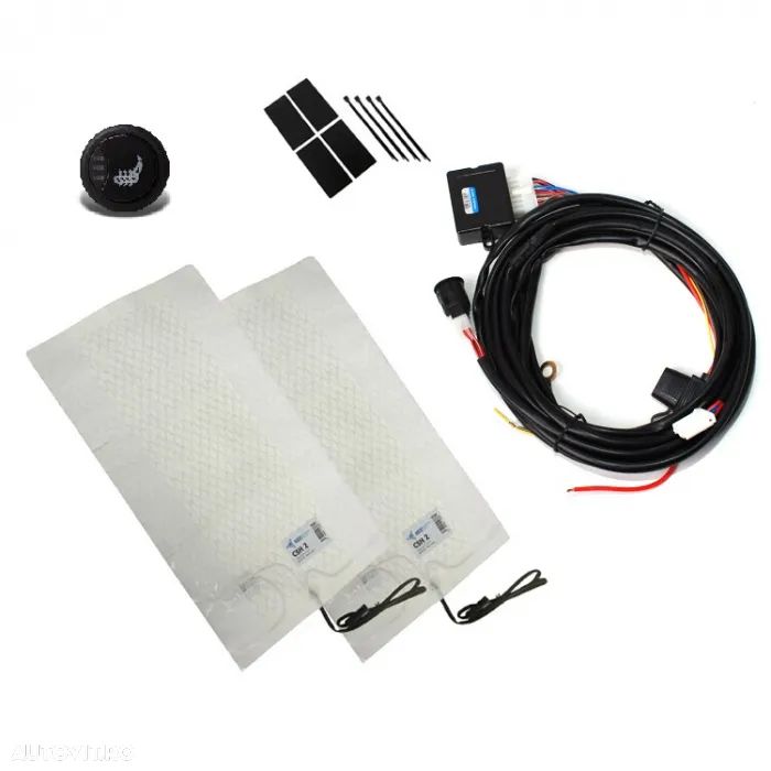 Kit incalzire in scaune, 3 trepte carbon Keetec CSH 2, un scaun - 1