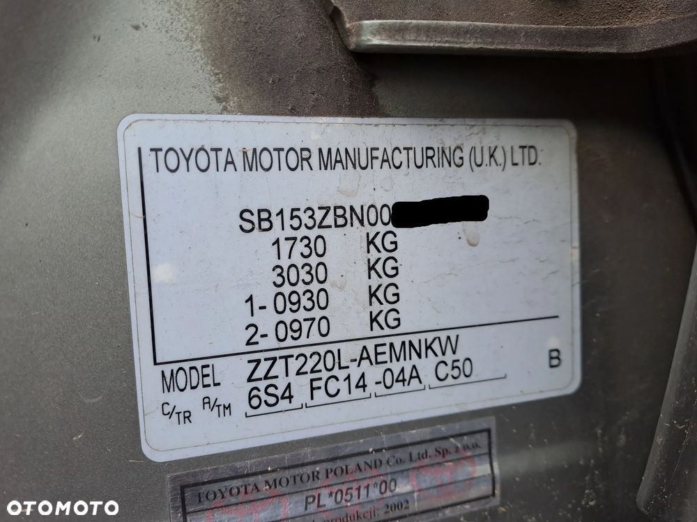 Toyota Avensis 1.6 VVT-i 110KM skrzynia biegów - 15