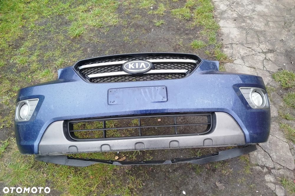 zderzak przód przedni GRANATOWY K5 kompletny + halogeny do kia carens 3 III 06-11r