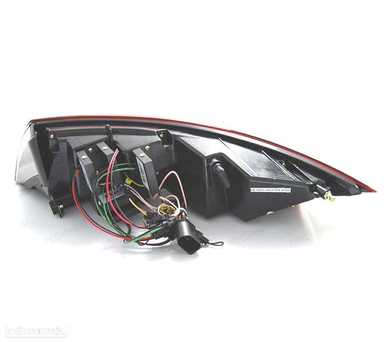 FAROLINS TRASEIROS AUDI TT 06-14 LED VERMELHO FUMADO DINAMICOS - 4