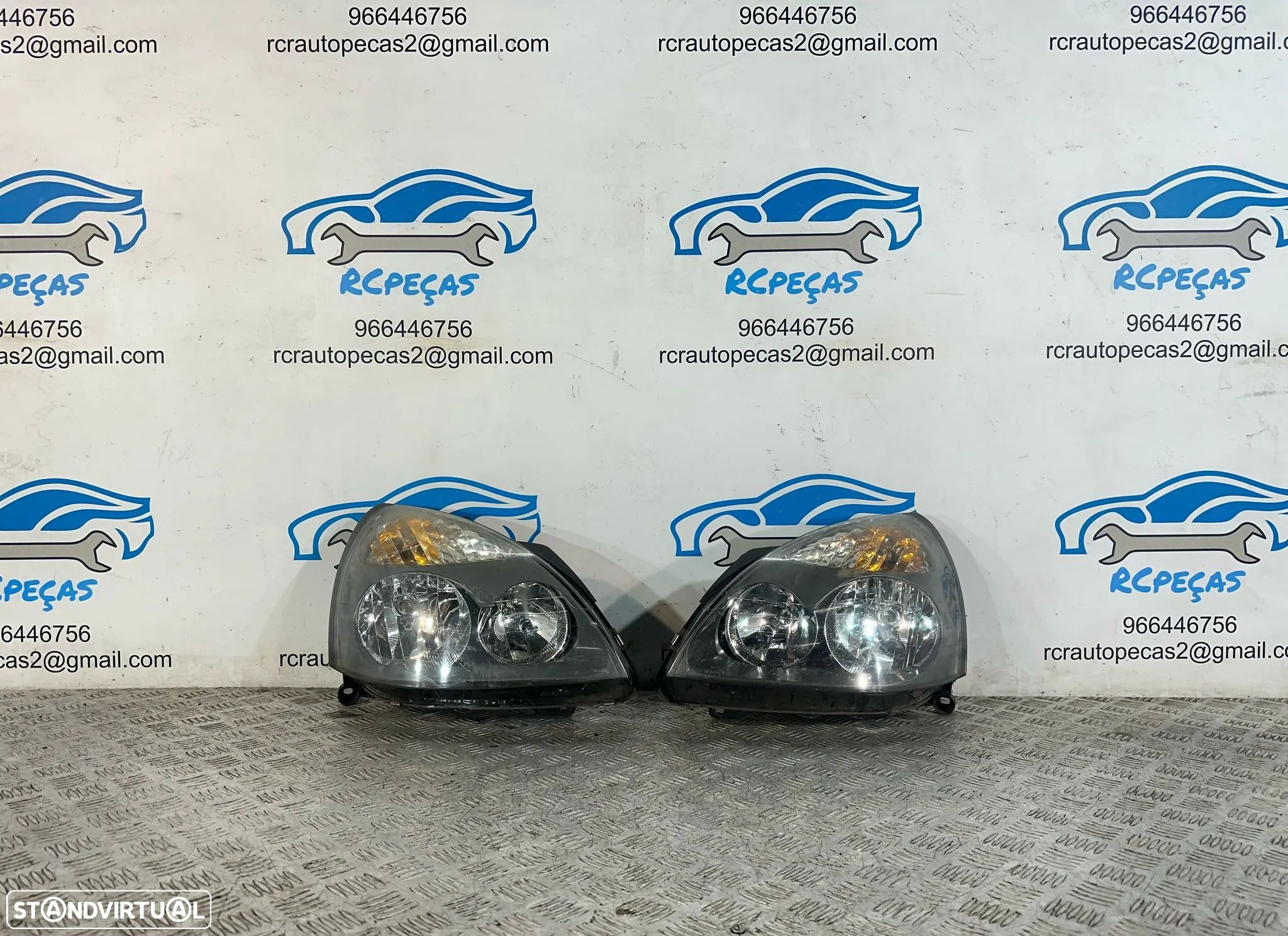 .Farol Otica Frente Frontal Esquerda Original Renault Clio 2 Fase 2 2001 - 2005 - 1