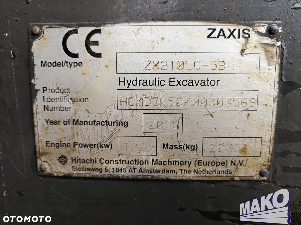 Hitachi ZX210LC-5B - 15