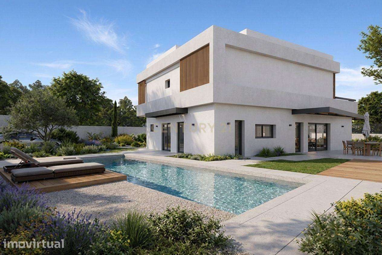Moradia T4+1 contemporânea com piscina e jardim em Birre