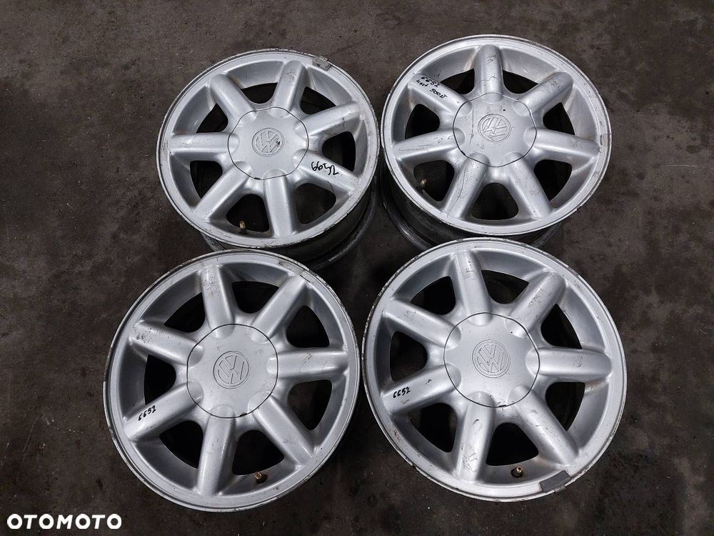 FELGI ALUMINIOWE 4SZT 4x100 6Jx14 ET45 FI57,1 VW GOLF POLO 1H0601025R - 1