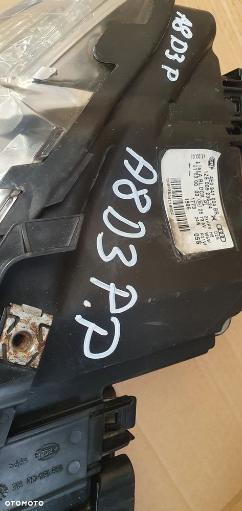 Lampa prawy przód przednia prawa BI XENON Audi A8 D3 Lift 4E0941004BR - 15