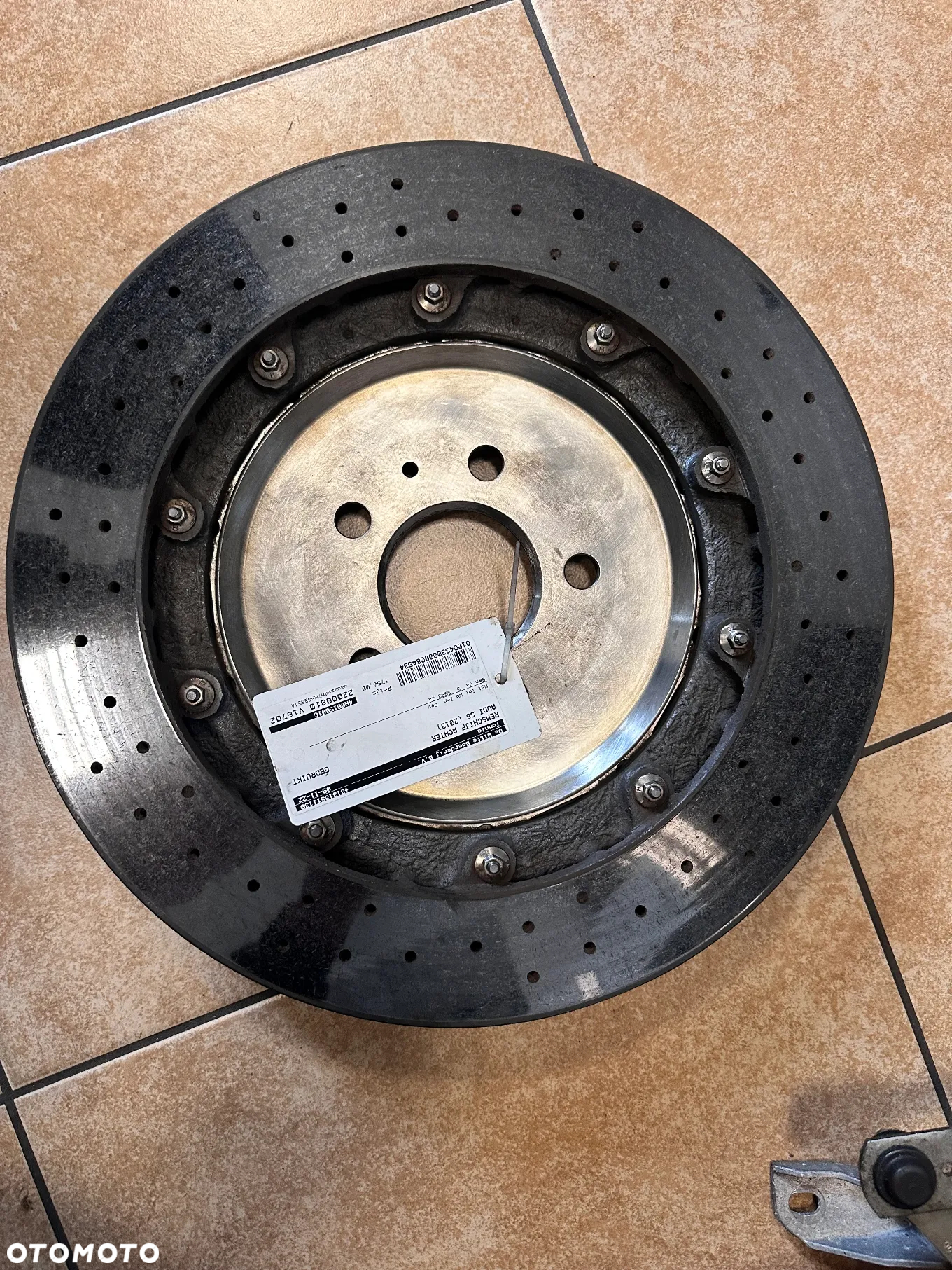 Tarcza Hamulcowa ceramiczna Audi S7 S8 tył 4H0615602C - 2
