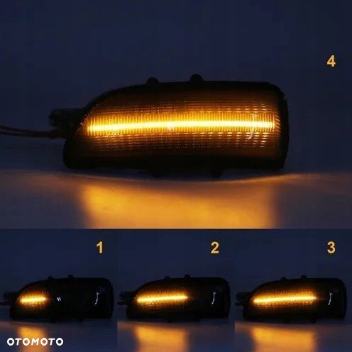 Kierunkowskaz Migacz Lusterko kpl Led Tuning Black Jaguar Xf XJ X-type - 2