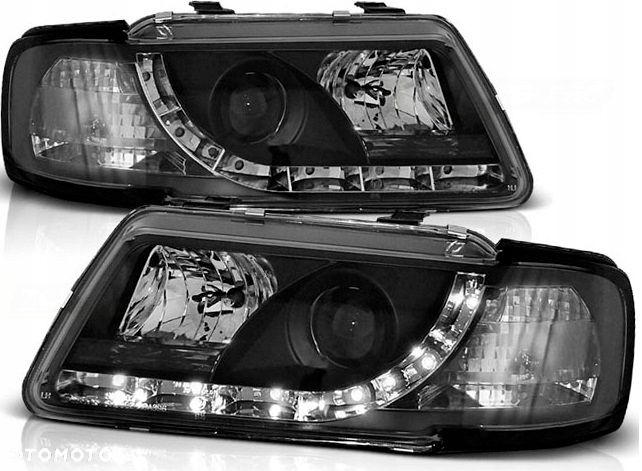 Reflektor Lampy kpl Day line light LED Tuning Black Audi a3 8l 1996-1999 - 2