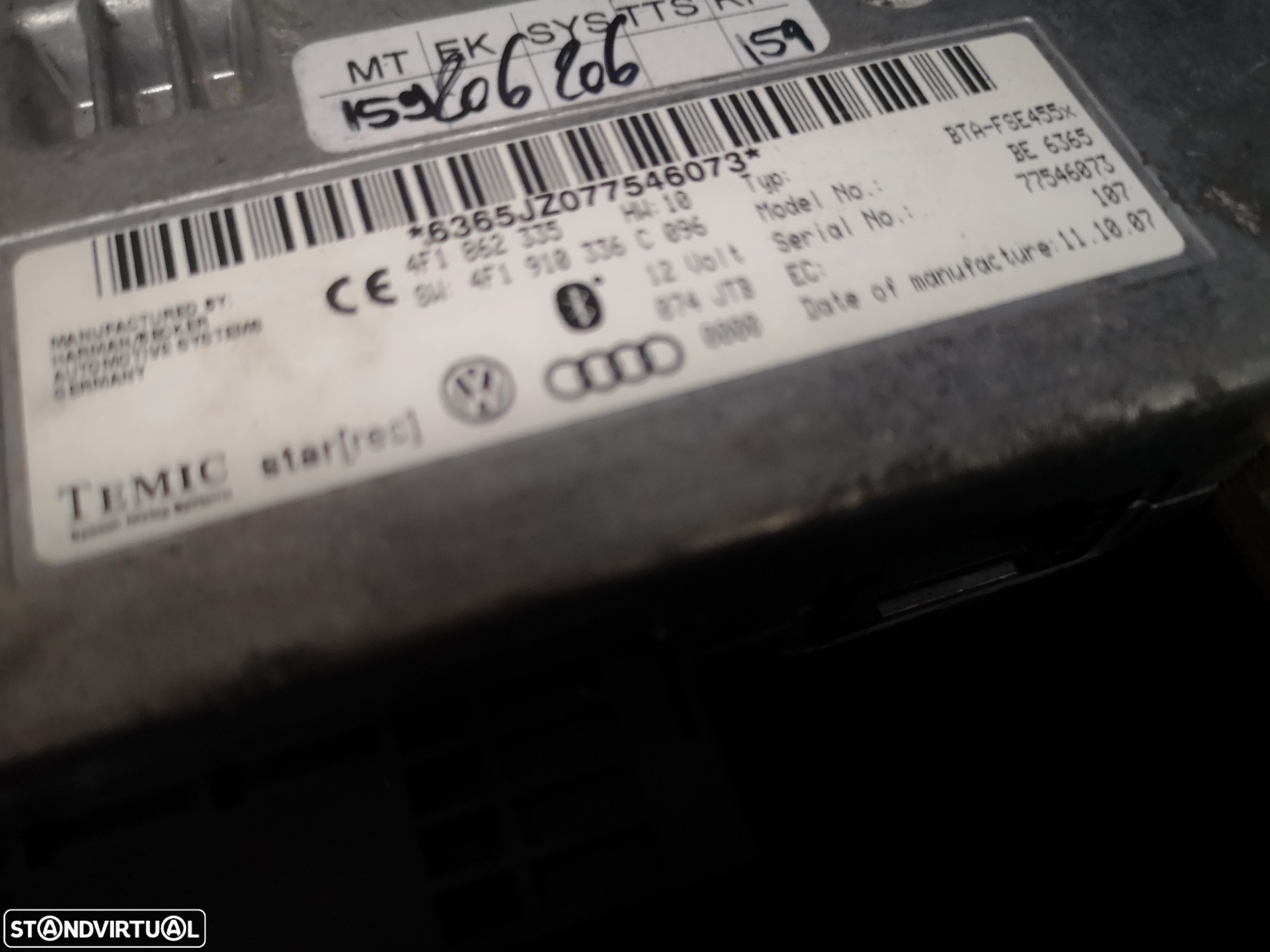 Centralina MMI Multimedia Audi a8 d3 4e0 2003-2009 - 3