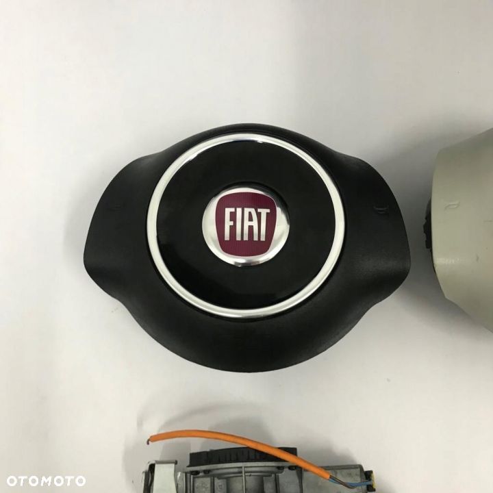 FIAT 500 DESKA ROZDZIELCZA KONSOLA KOKPIT PULPIT PODUSZKI AIRBAG AIR BAG PASY KIT SET - 5