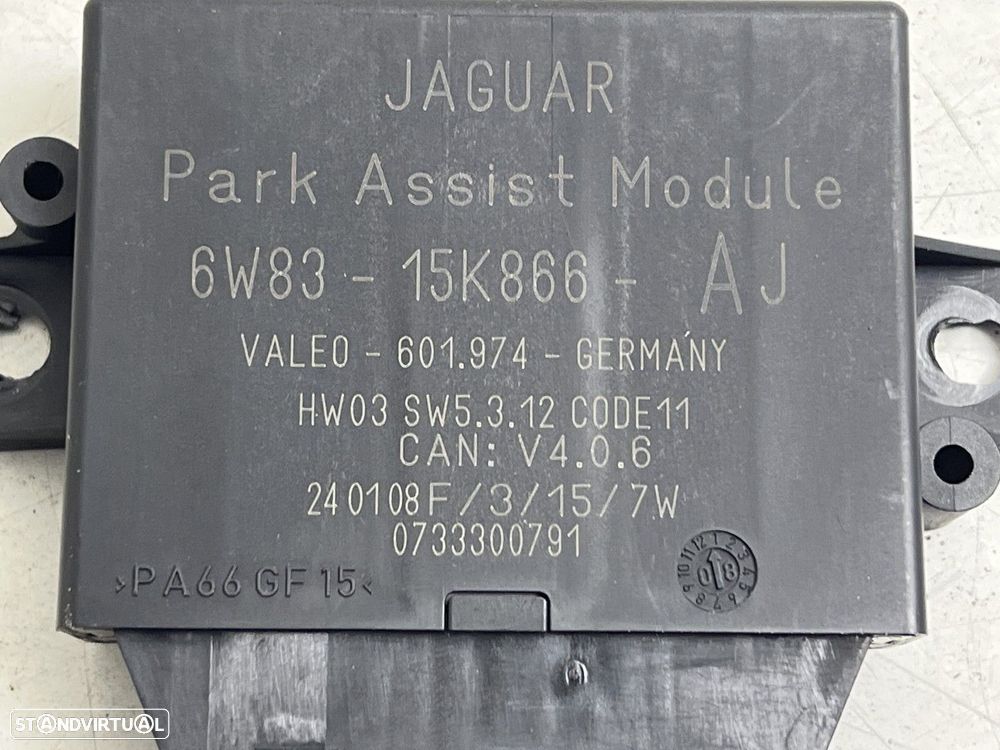 Centralina dos Sensores de Estacionamento Usado JAGUAR XF (X250) REF. 6W8315K886... - 3