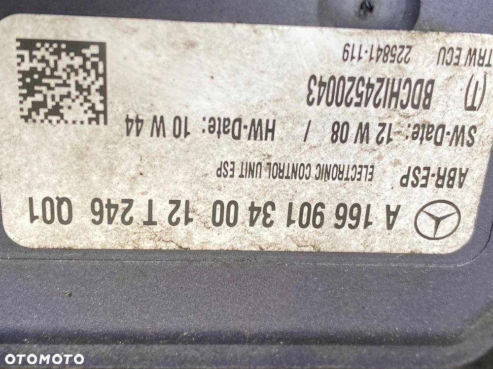 MERCEDES ml gl 166 pompa abs A 1669013400 - 2