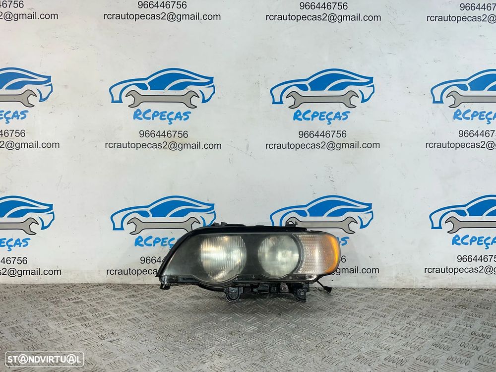 .Otica Farol Esquerda 8 409 015 Original Halogénio Hella BMW X5 E53 1999 - 2006 - 2
