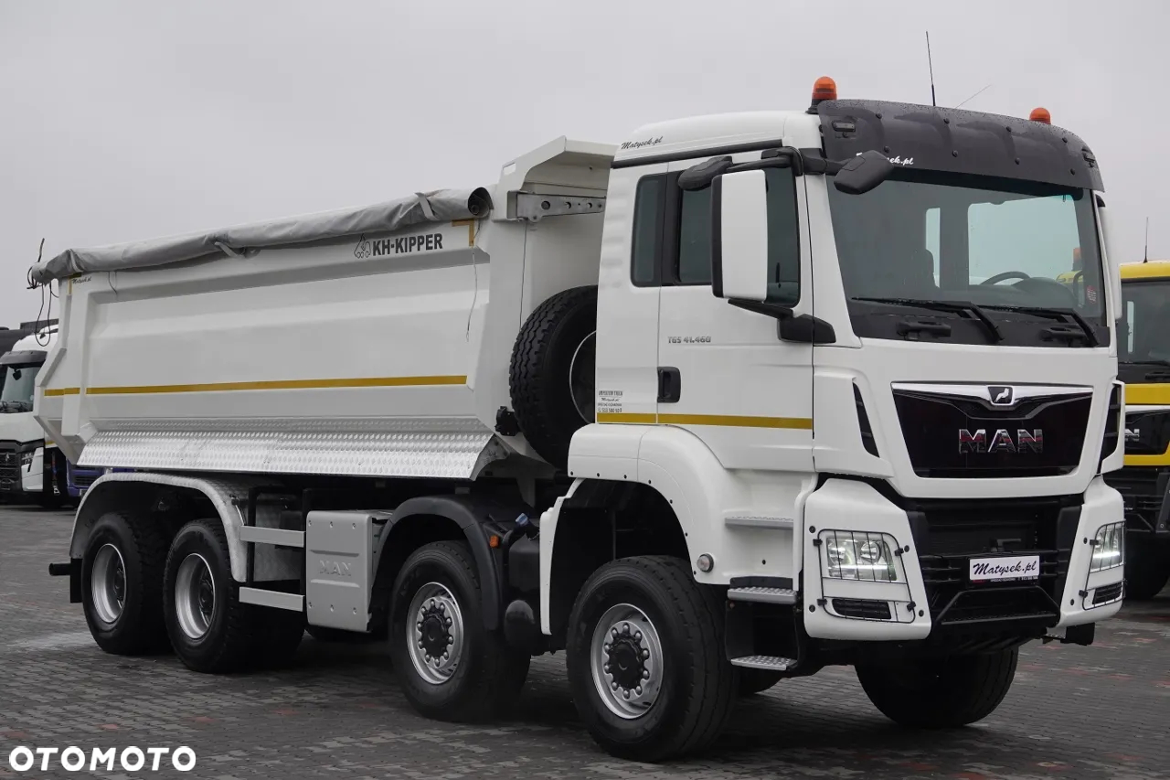 MAN TGS 41.460 / 8x8 / WYWROTKA TYLNOZSYP / MANUAL / KH-KIPPER / EURO 6 / 2019 ROK / PO KONTRAKCIE SERWISOWYM - 8
