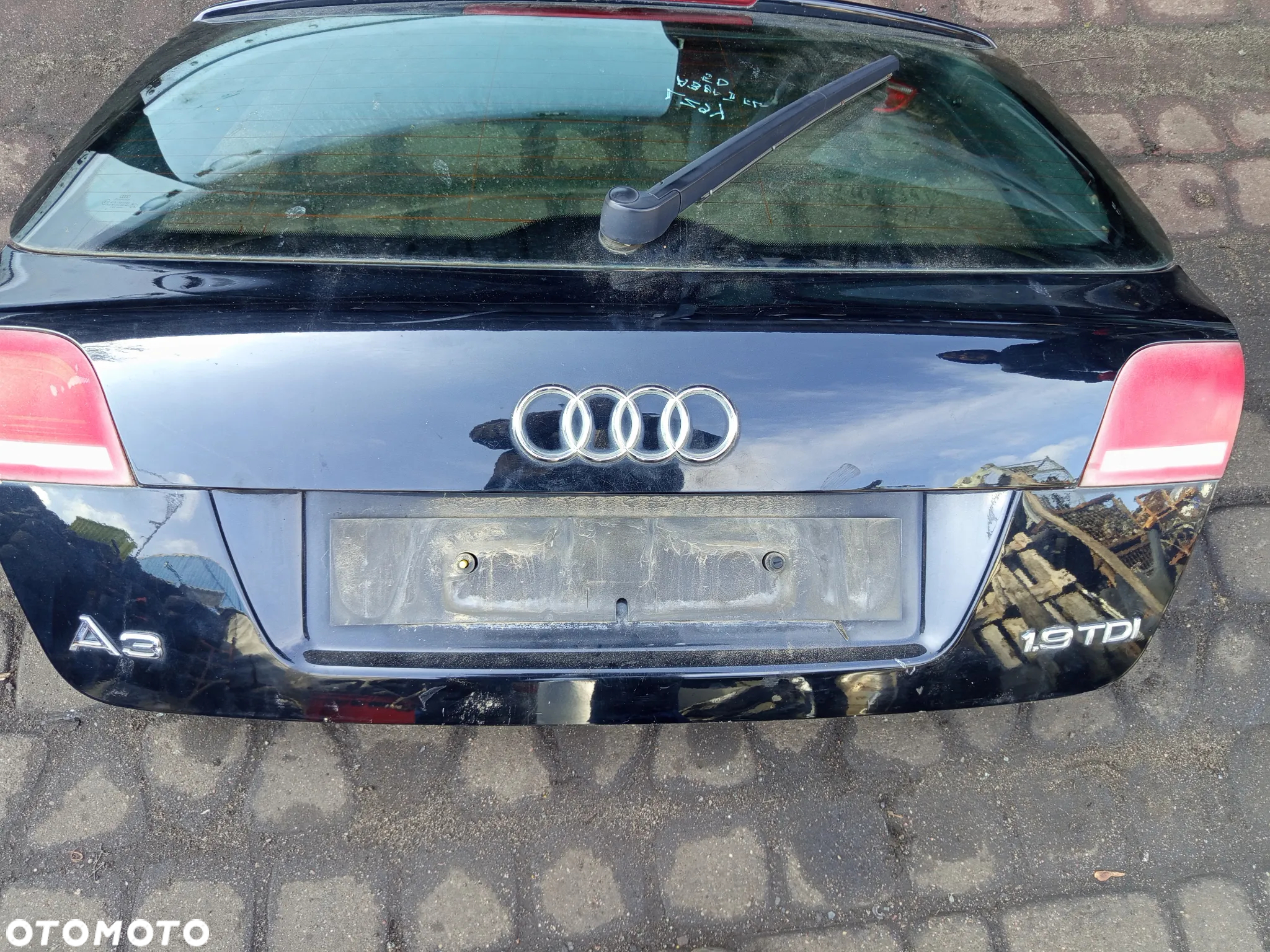 KLAPA AUDI A3 8P 5D KOD KOLORU LZGY ZAMEK SILNICZEK WYCIERACZKI - 2