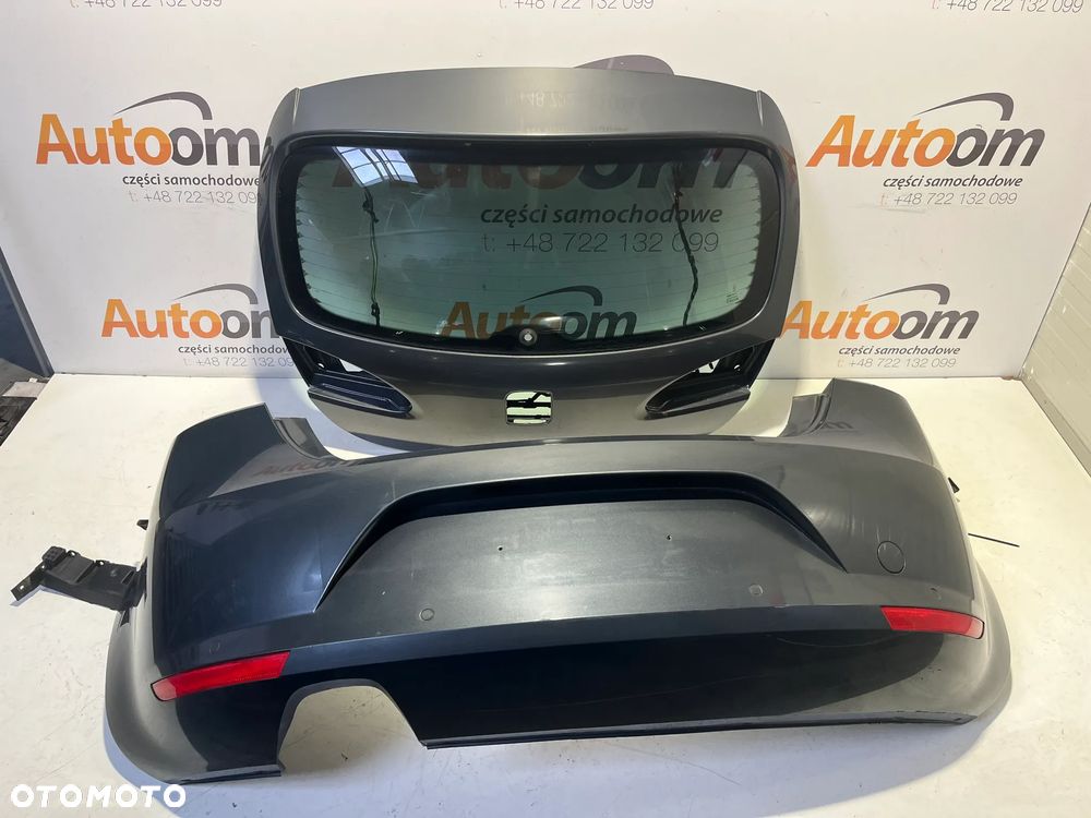 ZDERZAK TYŁ KLAPA TYLNA  SEAT LEON II 2008R KOMPLET - 1