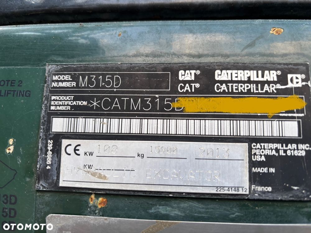 Caterpillar M315D rok 2013r 14mtg ZEPPELIN GERMANY - 7