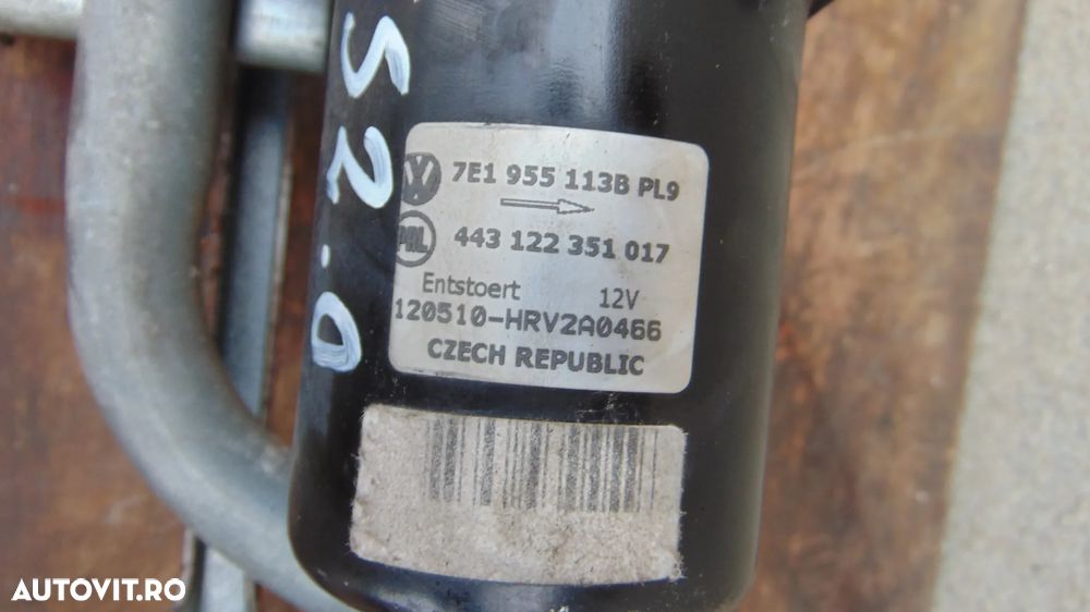 Motoras stergatoare cu ansamblu Volkswagen Transporter T5 2.0 diesel an 2009-2015 cod 7E1955113B - 3