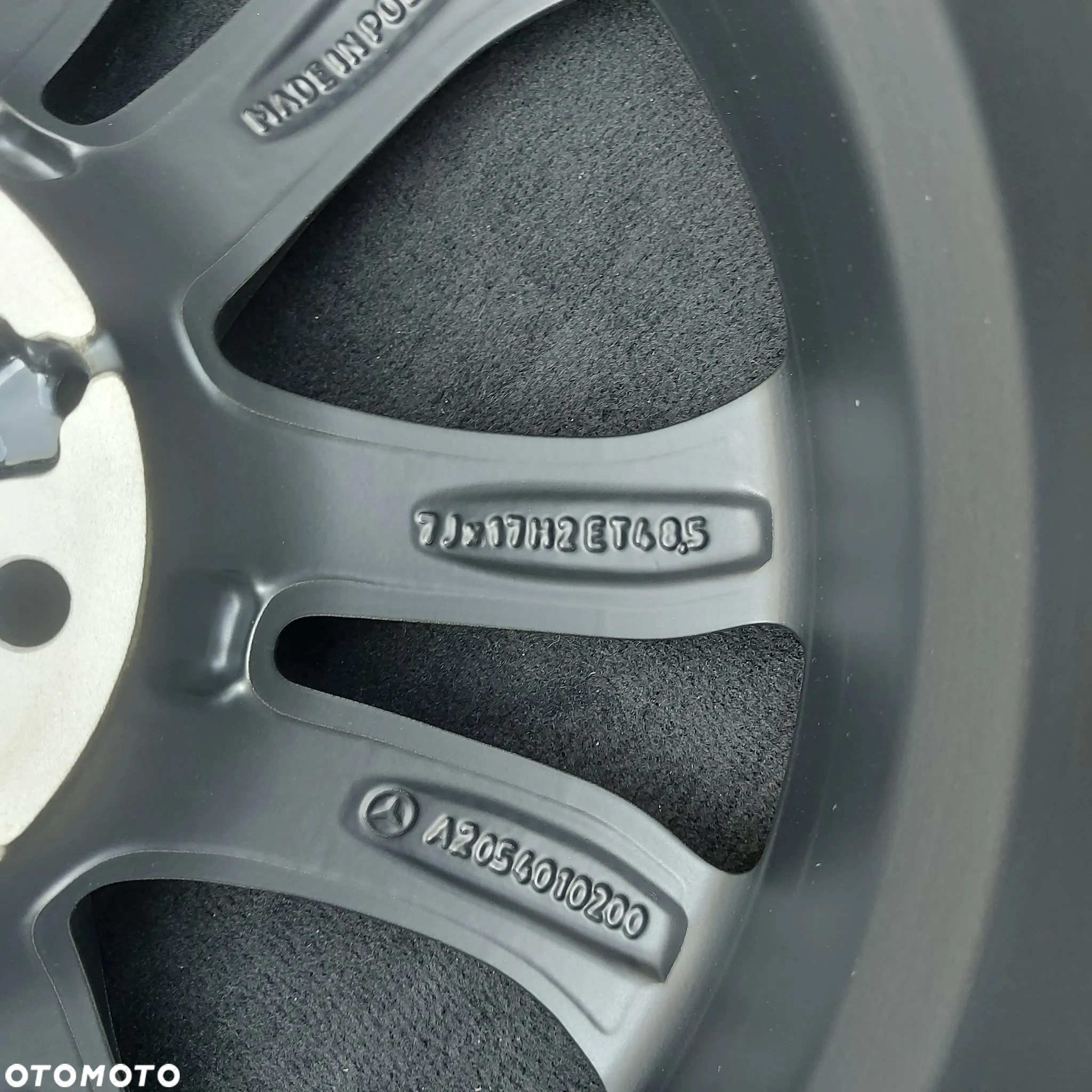 FELGI 17 KOMPLET MATOWE MERCEDES C W205 W204 E W212 W213 W207 W238 ORYGINAL DEMONTAZ 7JX17 8JX17 2054010200 2054013900 IDEALNE MAT - 6