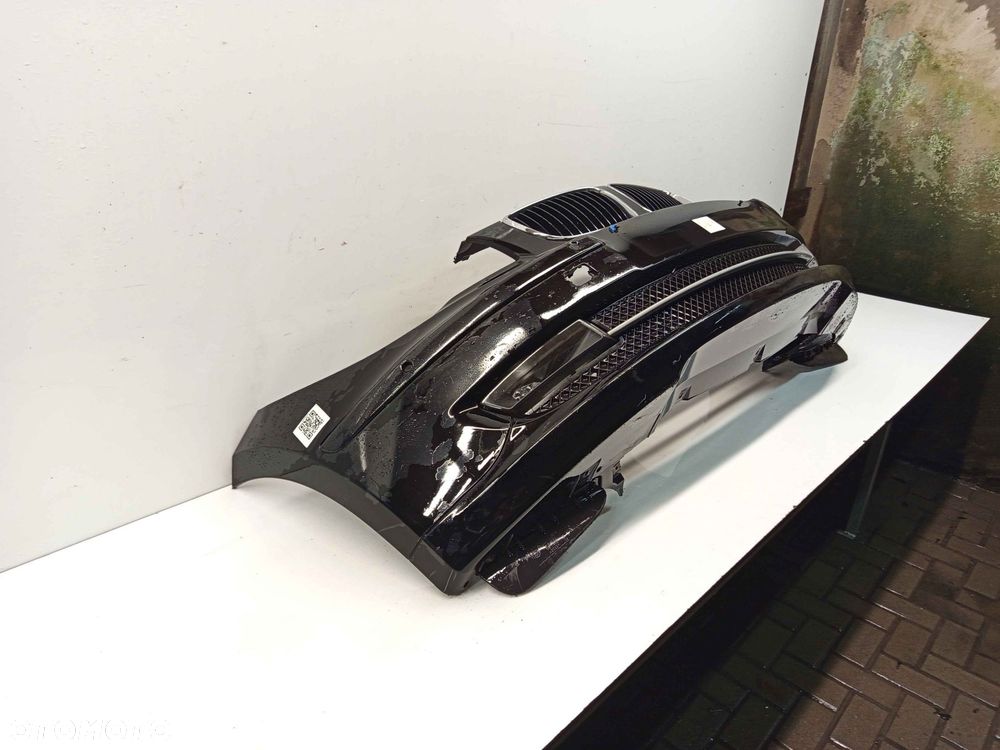 ^ ZDERZAK PRZÓD PRZEDNI BMW E87 SERIA 1 LIFT FL SCHWARZ 2 II CZARNY HALOGENY - 3