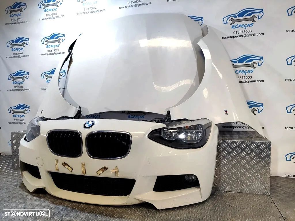 FRENTE COMPLETA BMW SERIE 1 F20 F21 PACK M - Frente Completa Xenon Diesel N47 - Parachoques Radiador Parachoque Guarda Lamas Guarda-Lama Optica Opticas Farois Farol Grelha Reforço Fibra Halogéneo - 1