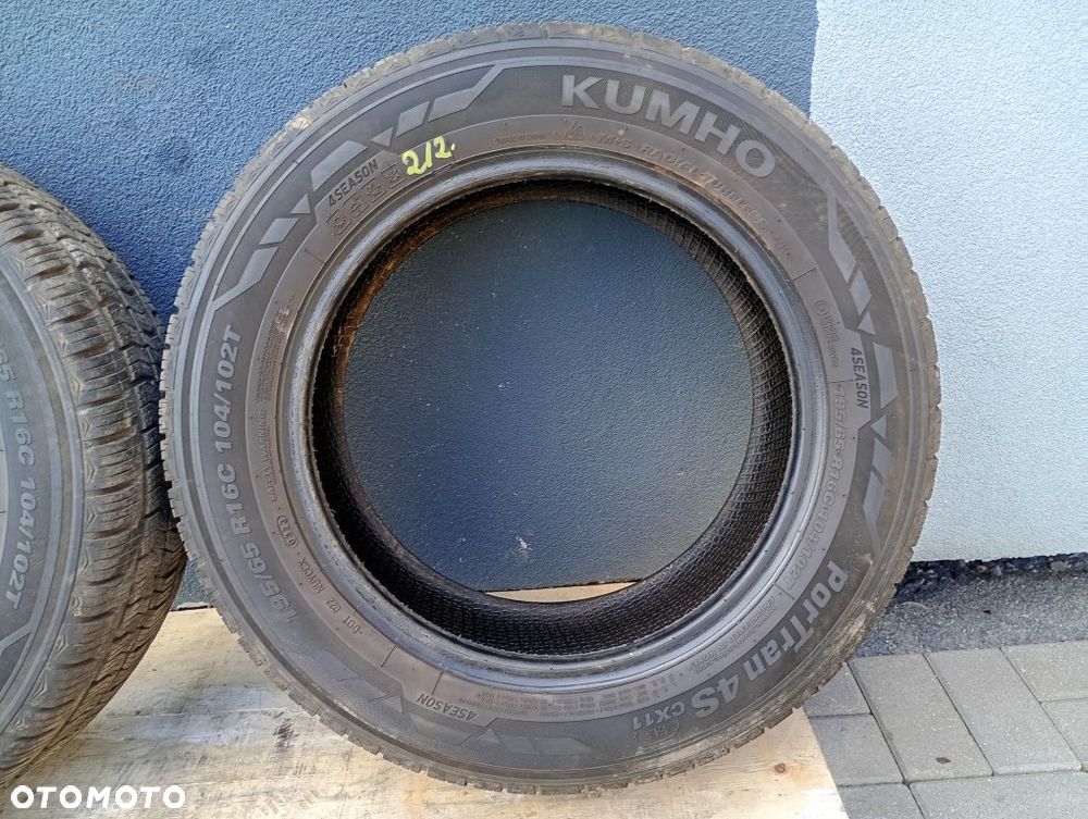 2x opona wielosezonowa kumho portran 4s cx11 195/65r16c 104/102T 6.6mm 2023r - 7