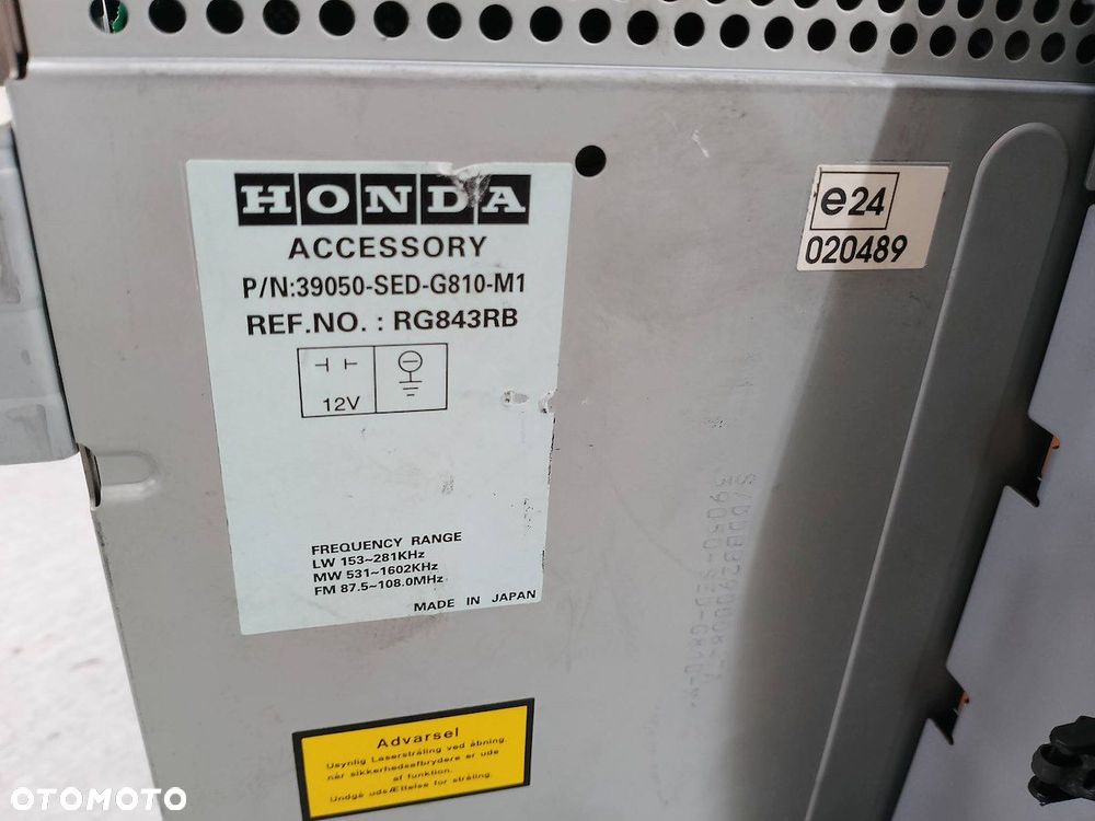 RADIO NAWIGACJA FABRYCZNA HONDA ACCORD VII 39050-SED-G810-M1  RG843RB - 3