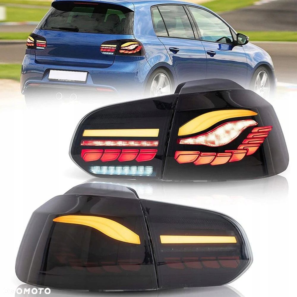 Lampy tylne kpl Vland Full Led Oled GTS Tuning Black VW Golf VI 6 5k0 2008- - 1