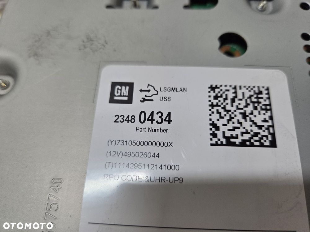 OPEL ZAFIRA C RADIO NAWIGACJA 23480434 Wyświetlacz 95247248 Moduł 13483128 - 3