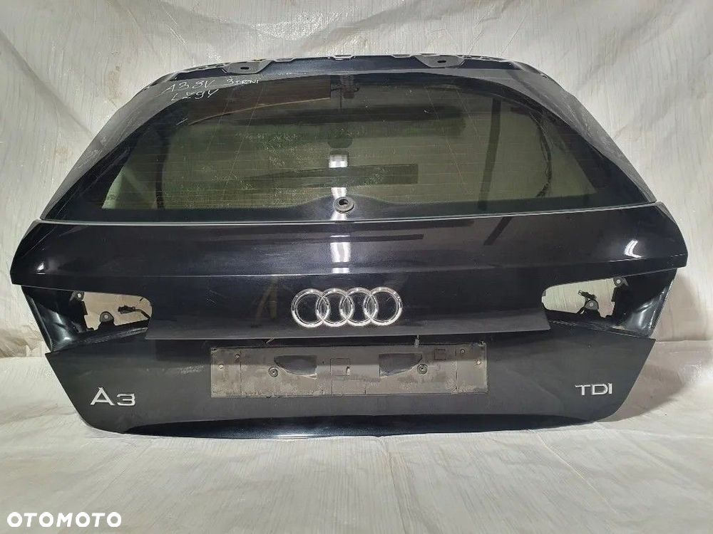 AUDI A3 8V COUPE 3-drzwi KLAPA BAGAŻNIKA TYŁ CZARNY LZ9Y SUPER STAN - 1