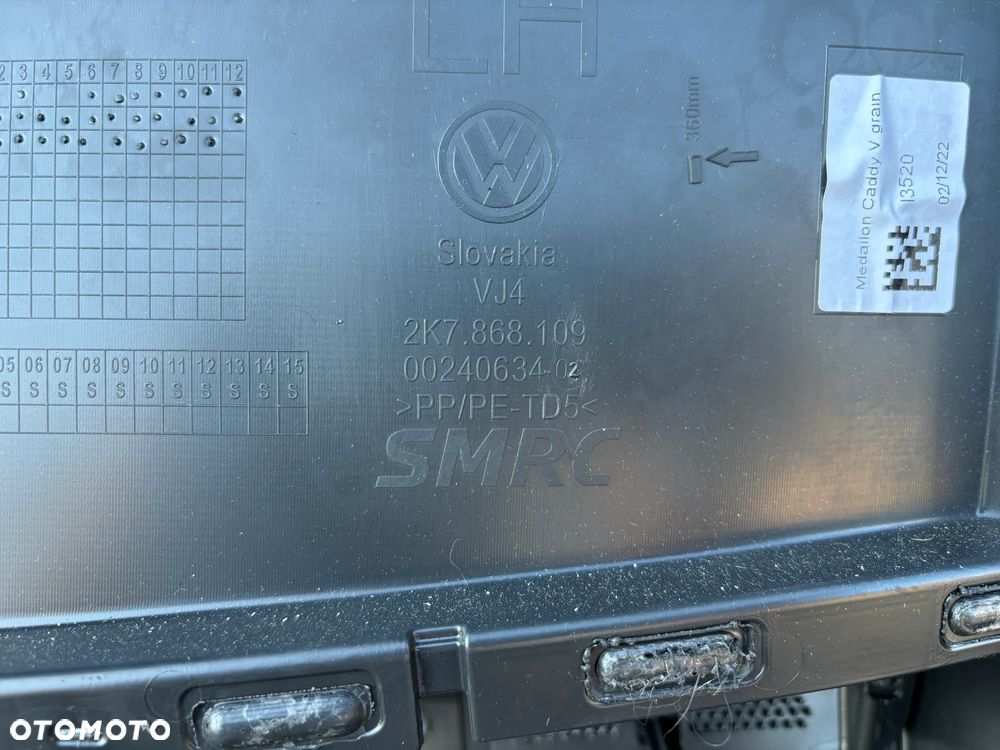 Vw Caddy IV boczek tapicerka drzwi prawy lewy 2K7868109 2K7867133 - 7