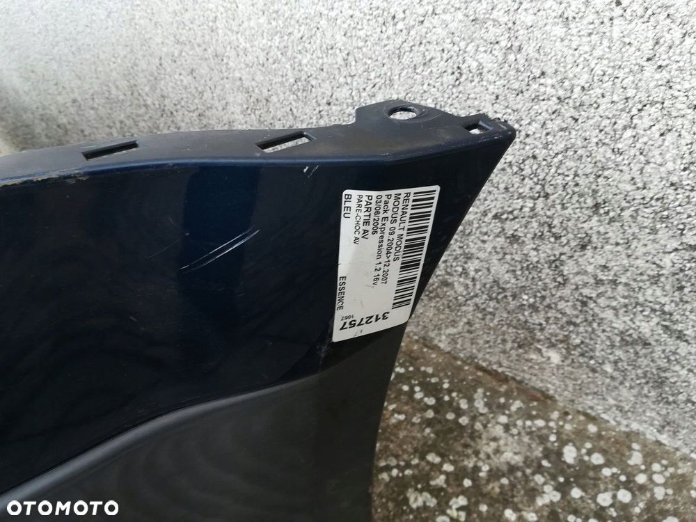 RENAULT MODUS ZDERZAK PRZÓD PRZEDNI ORYGINAŁ - 6