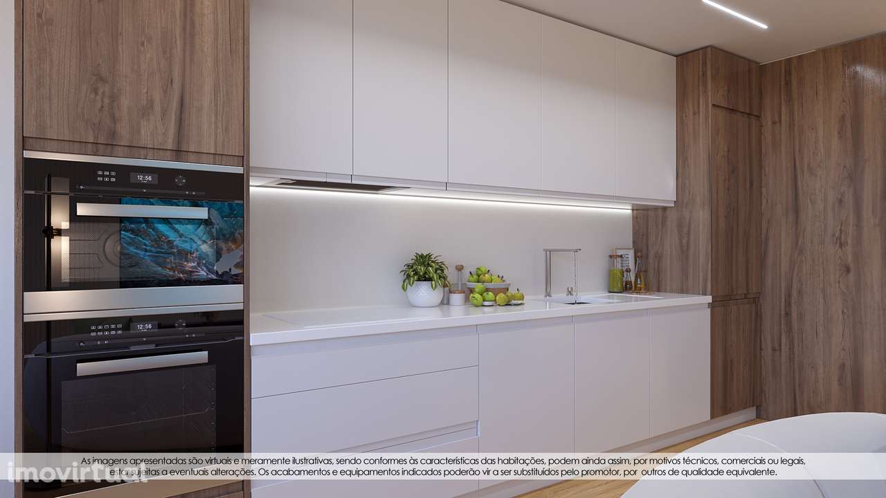 T1 Novo no último piso, com Suíte, Varanda e lugar de garagem - Grande imagem: 2/9