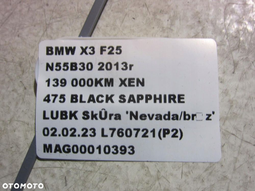 BMW X3 F25 X4 ZACISK HAMULCOWY LEWY PRZÓD 6790921 - 9