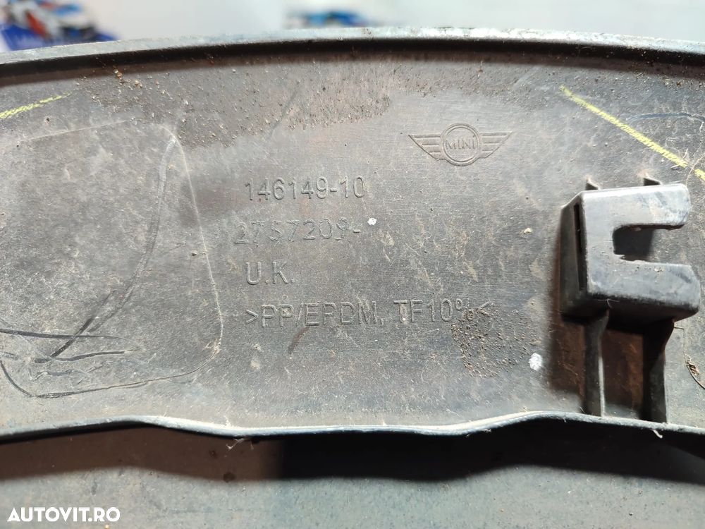 ORNAMENT ARIPA STANGA FATA MINI COOPER S R56 LCI 2011 1.6 BENZINA 2010-2013 3 USI Hatchback COD OEM 146149-10 / 2757209 / 2010-2013 - 8