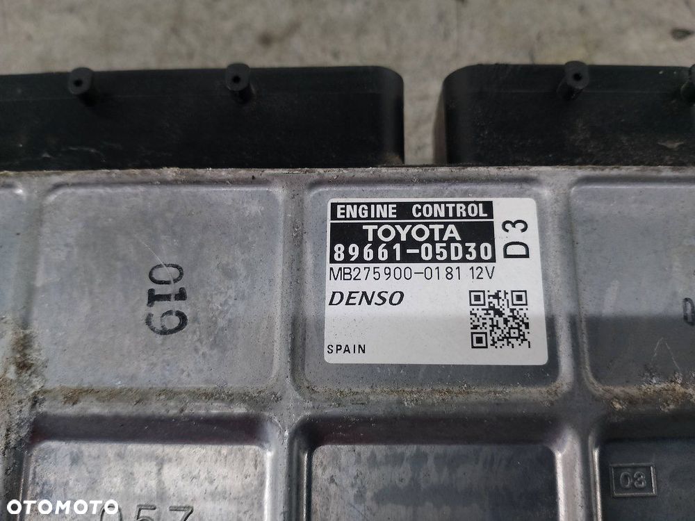 KOMPUTER, STEROWNIK TOYOTA AVENSIS III T27 89661-05D30 MB275900-0181  DENSO - 3
