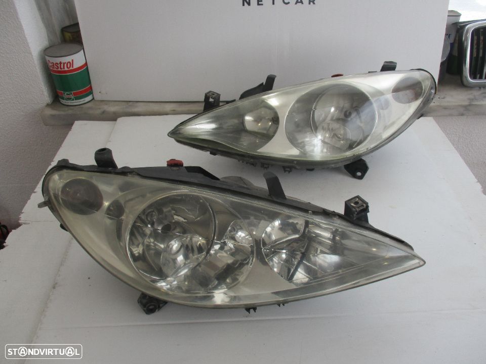 Farol Optica Peugeot 307 2001 a 2005 Esquerdo Direito - 2