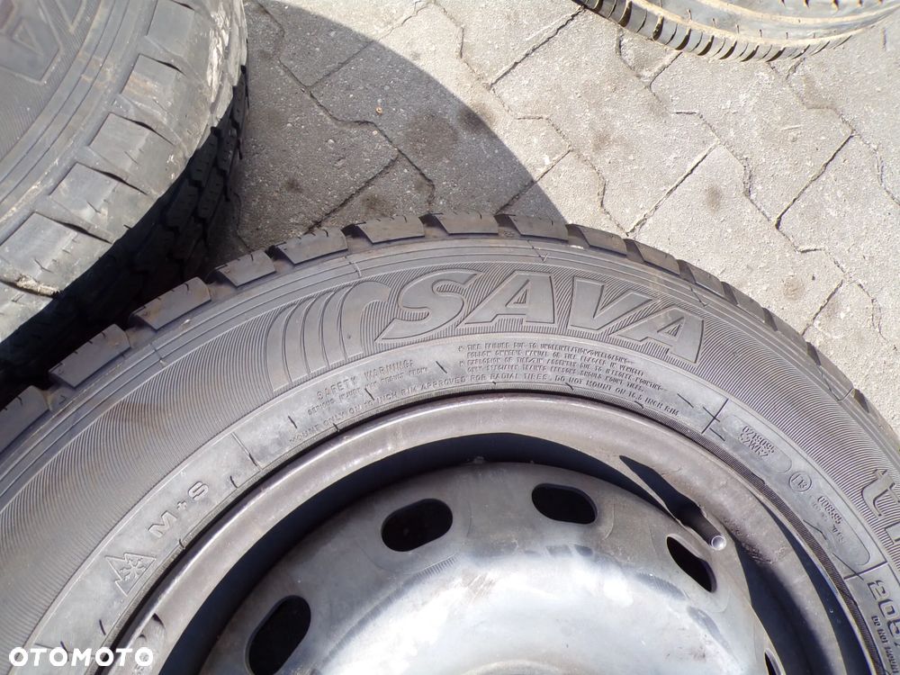 KOŁO FIAT TALENTO 16 205/65 16C OPONA SAVA 3419 9 MM 3620 6 MM ET 50 - 4
