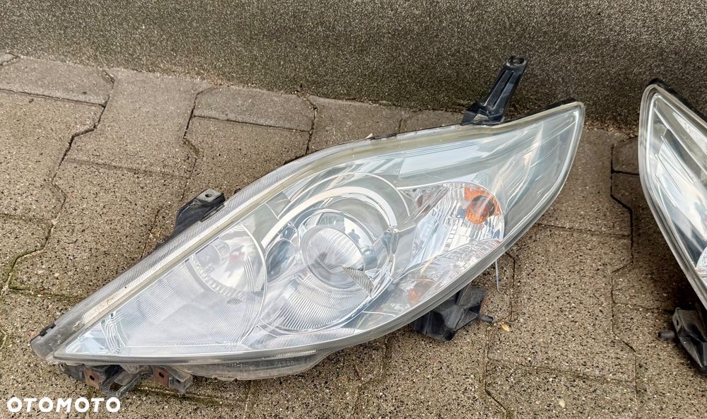 Mazda 5 CR 2005/2007r Lampa reflektor przedni zwykły Europejski lewy lub prawy spryskiwacz lewy lampy xenon kompletny halogeny zbiornik spryskiwaczy xenon zwykły lampa osłoną pod silnik zbiornik grill maska chłodnice belka lusterka i dużo innych części - 3