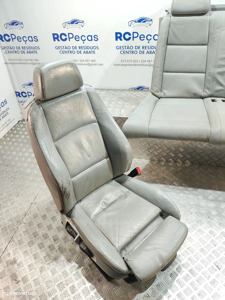 Conjunto de bancos em pele Cinzentos BMW Serie 1 E88 Cabrio Pack M - 9