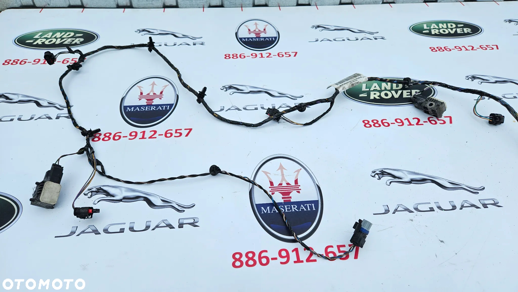 Jaguar XJ 351 2010-2015 Instalacja zderzaka przedniego  Wiązka PDC 4x PDC Antena 2X Czujnik uderzeniowy 8X23-14B006-AA Przewód zderzaka AW93-14369FE  EUROPA - 5