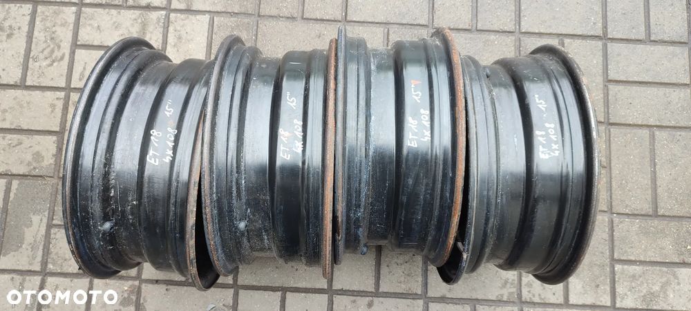FELGI STALOWE 4x108 6Jx15 CALI ET18 CITROEN PEUGEOT KOMPLET 4 SZTUKI - 8