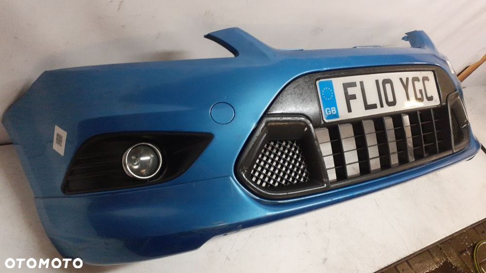 ^ ZDERZAK PRZEDNI FORD FOCUS MK2 II LIFT ST RS SPORT + HALOGENY G3 NIEBIESKI - 4