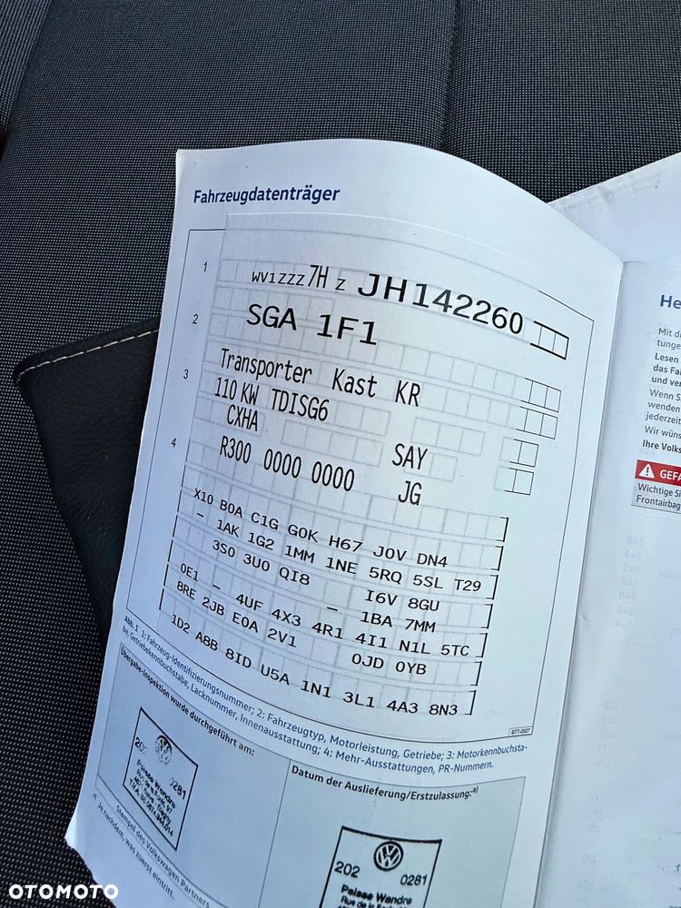 Volkswagen T6 Lift 3 Osobowy Skrzydełka FV 23% - 29